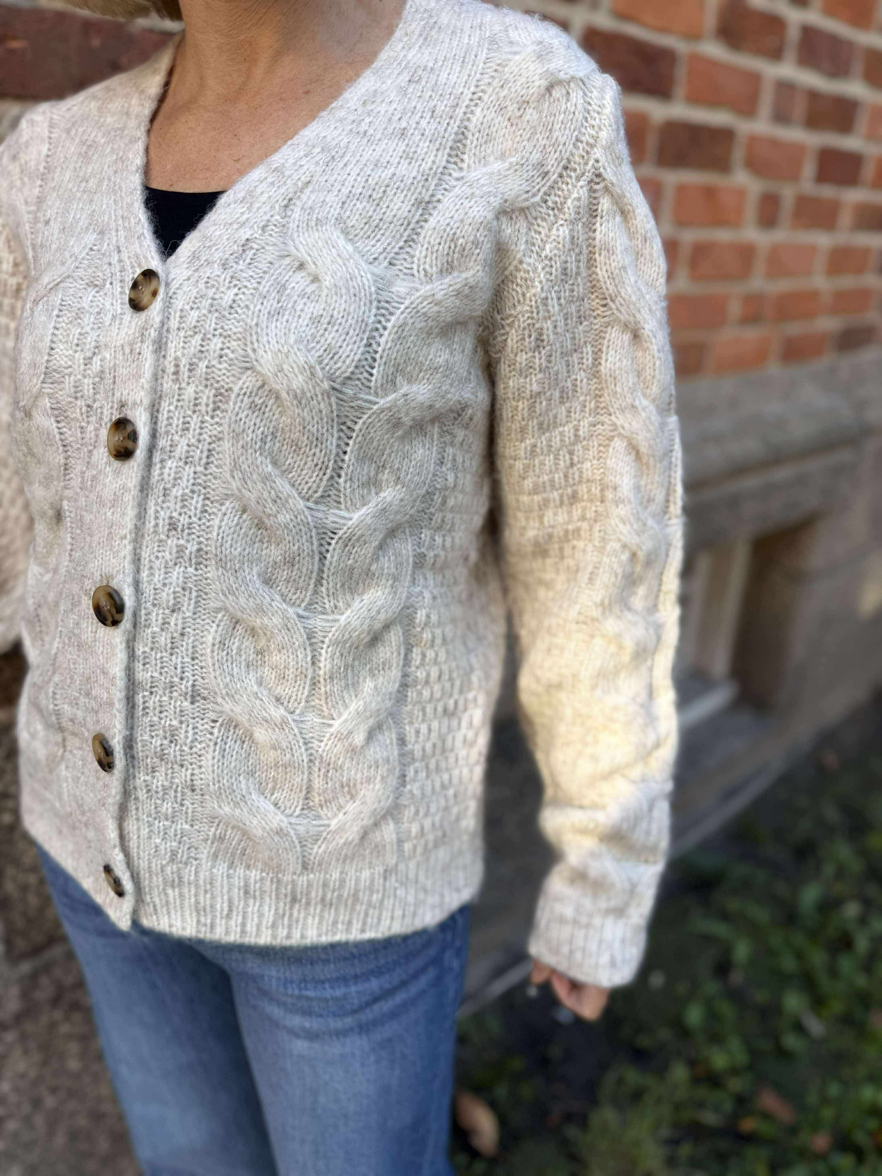 PCNINA Knit Cardigan - Birch